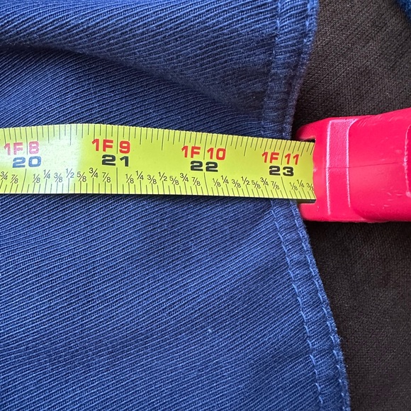 Tommy Hilfiger Blue Jean Military Jacket Brass 6 Buttons Sz XL/XG Extra Large. - Picture 16 of 16